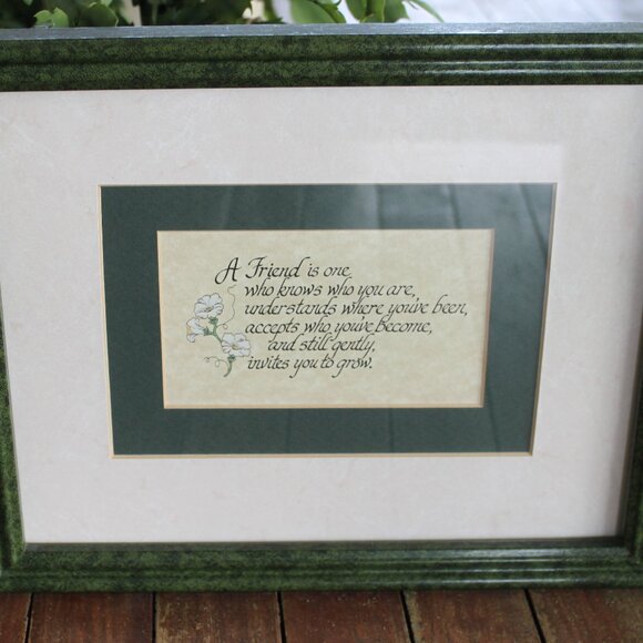 "Friend" -  matted and framed sentiment for your BFF - Picture 3 of 5